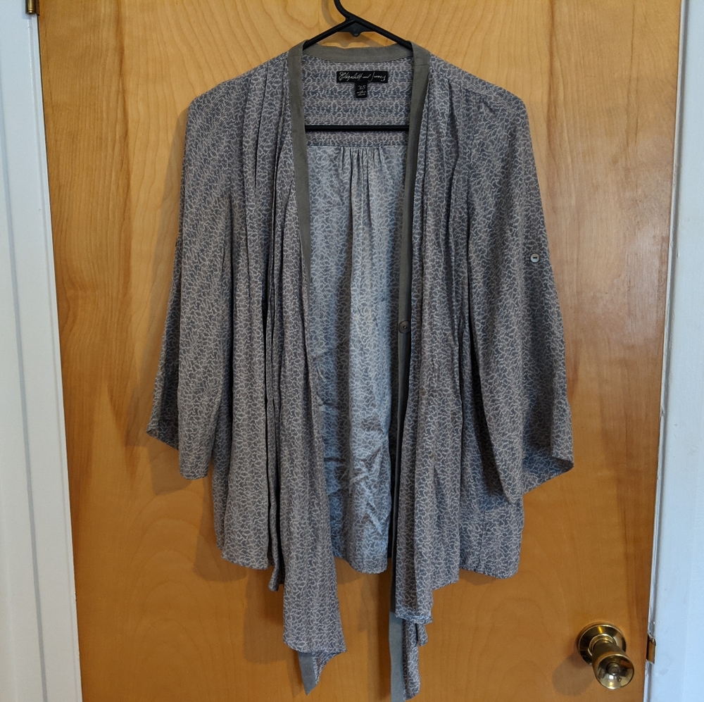 Elizabeth and James Silk Cardigan XS